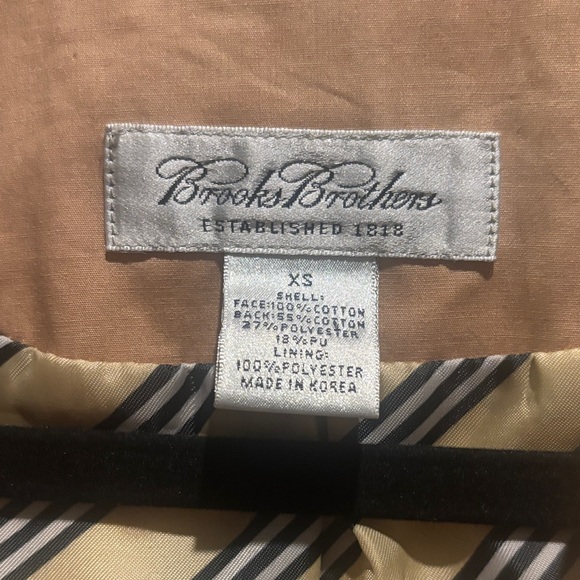 Brooks Brothers Tan Trench Coat - Picture 6 of 6